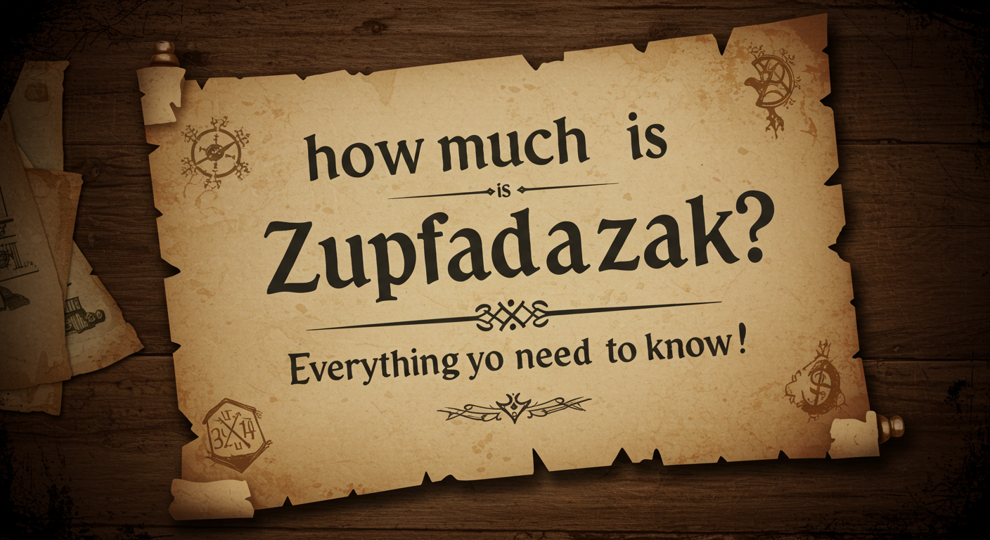 How Much is Zupfadtazak? A Complete Guide to Its Meaning and Value