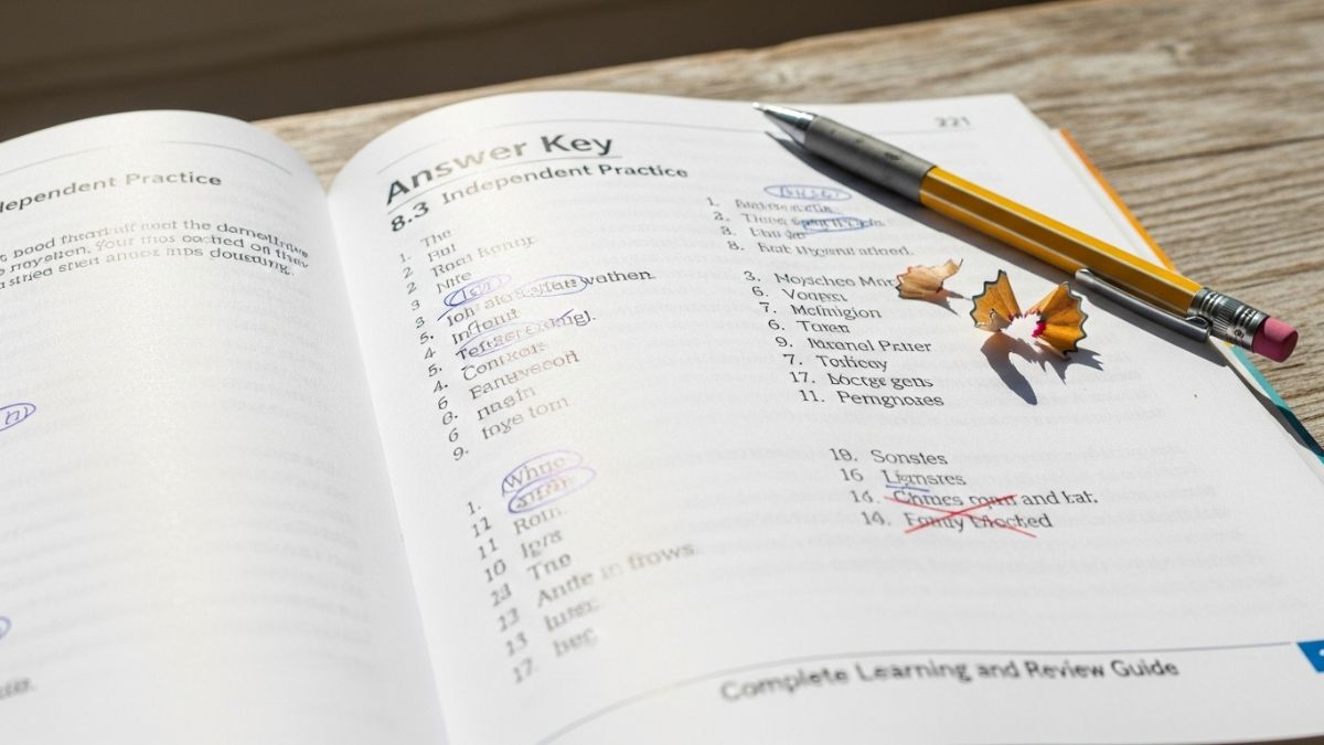 8.3 Independent Practice Page 221 Answer Key – Complete Learning and Review Guide